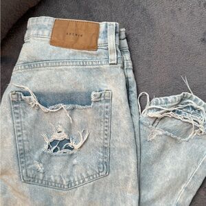 H&M Light Blue Ripped Skinny Jeans